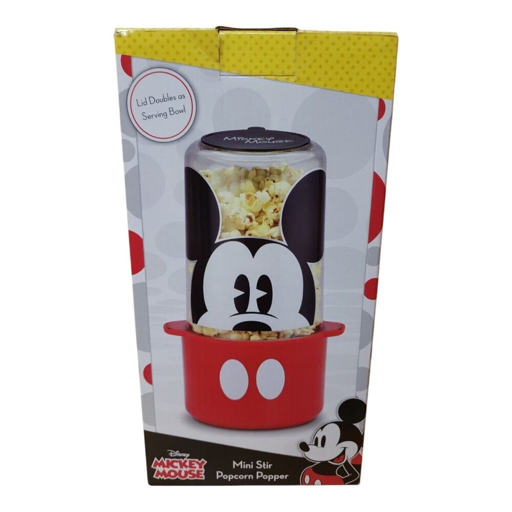 Select Brand Disney Mickey Mouse Mini Stir Popcorn Maker Machine Popper DCM-60CN